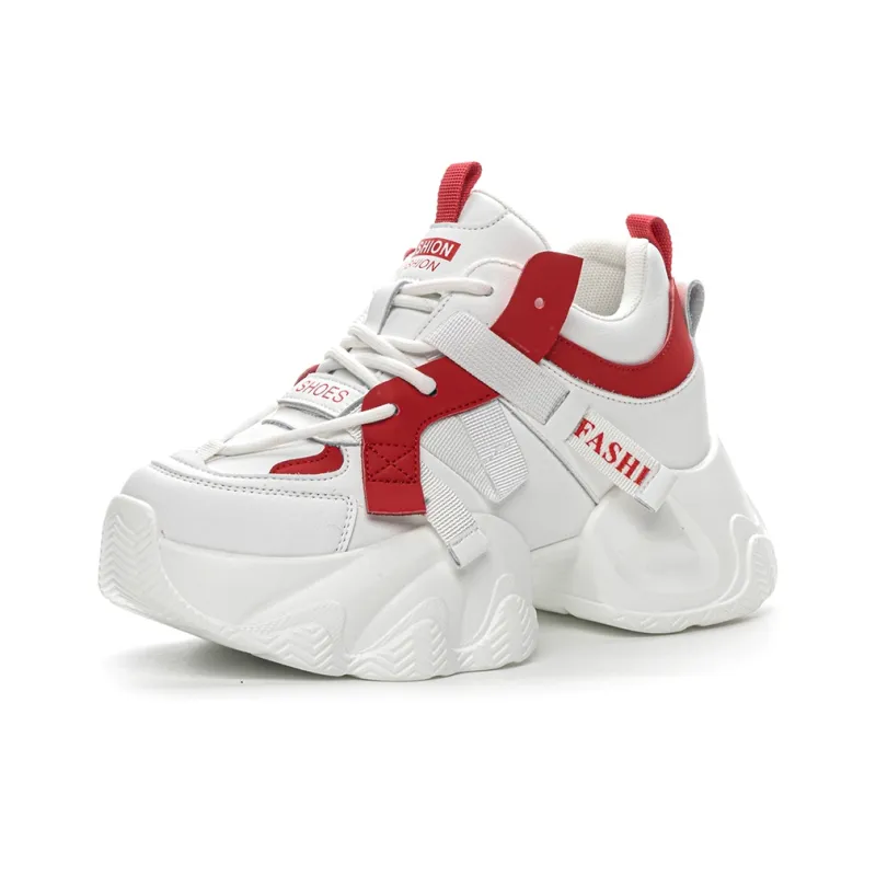 Ruomini Anti Slip And Wear Resistant Height Increasing Low Top Chunky Sneakers Women's-8