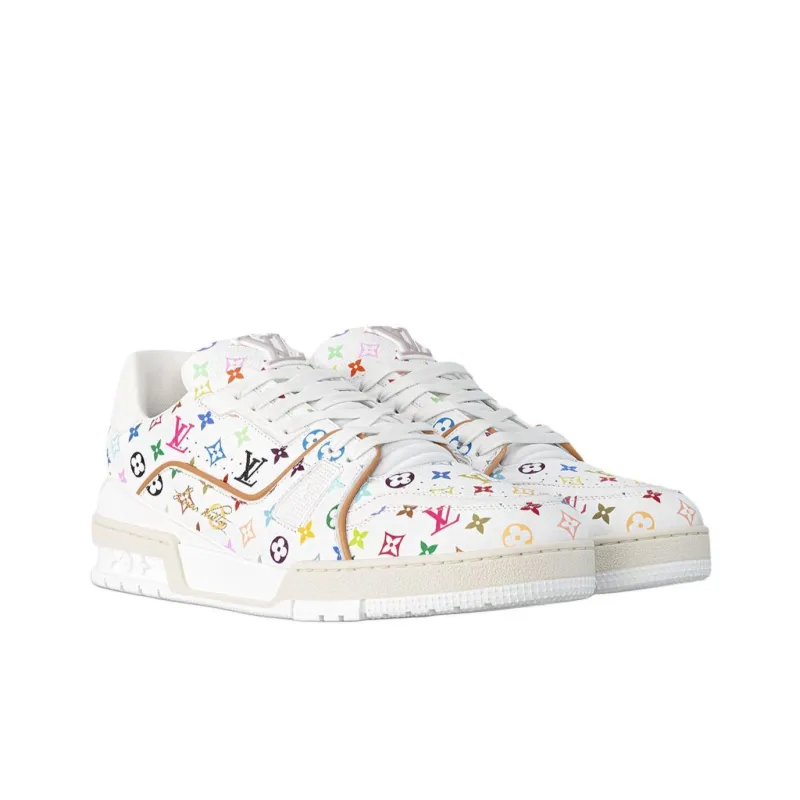 LOUIS VUITTON Lv Trainer Takashi Murakami White-2