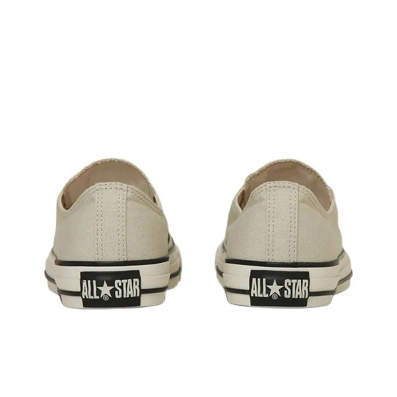 Converse All Star Anti Slip Wear Resistant Low Top Canvas Shoes Unisex Beige-4