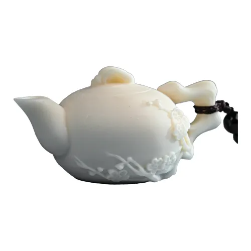 BUDOUXIAOAI Handlebar Piece White Jade/Pale Greenish White Jade Unisex