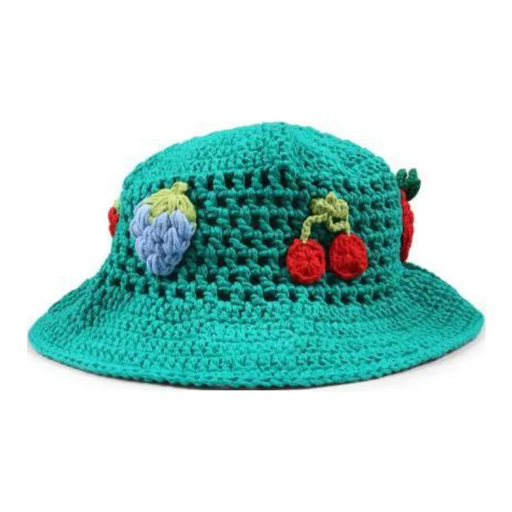 Stella McCartney Crochet Dropped Brim Bucket Hat-1