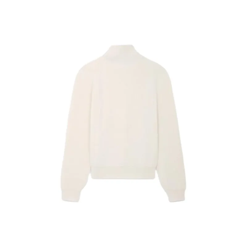 CELINE Triomphe Turtleneck Sweater In Ribbed Wool-1