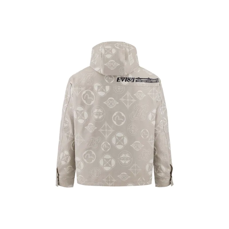 EVISU Jackets Coats Men's Umber All Over Print-1