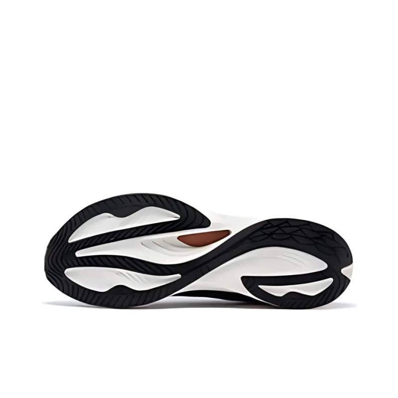 361° FlyFish Cushioning, Wear Resistant Low Top Running Shoes Men's Black White-3