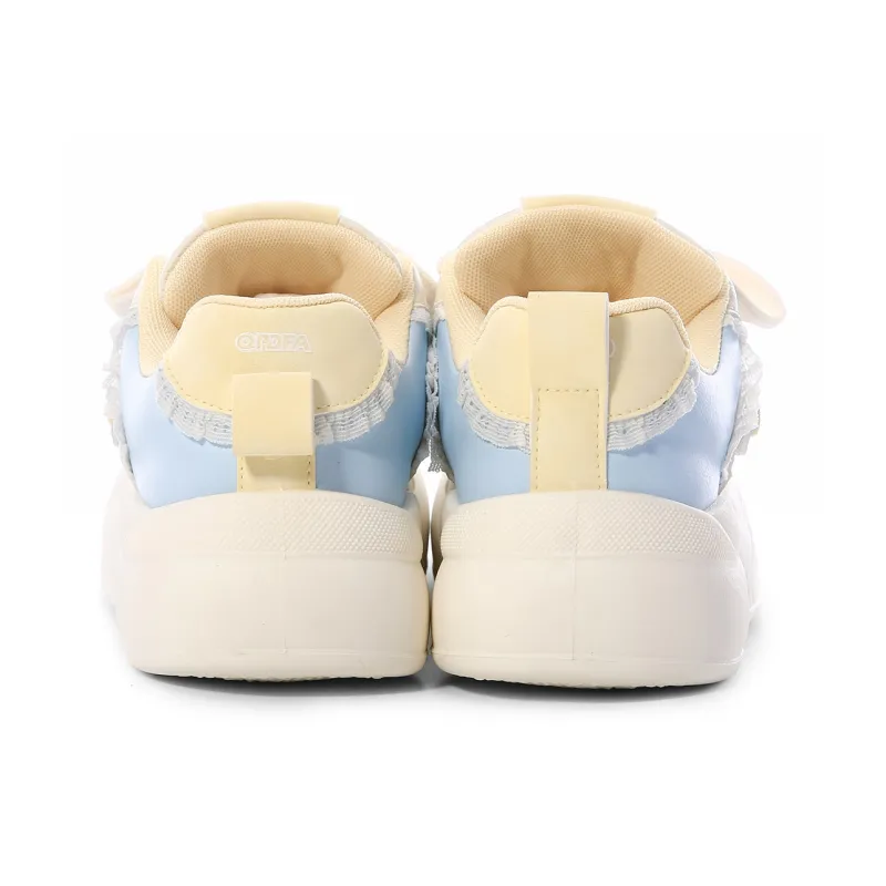 Lovely You Wear-resistant And Lightweight Low-Top Skateboard Shoes Women's Yellow Green-22
