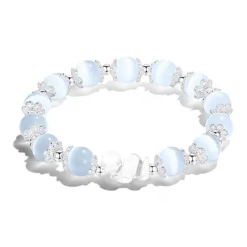 D.K.X Glass Cat Eye Bracelets Women's