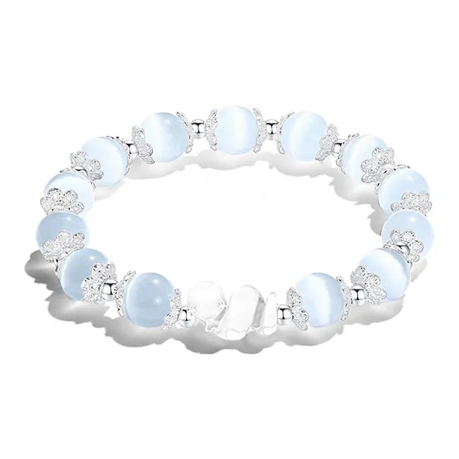 D.K.X Glass Cat Eye Bracelets Women's-0