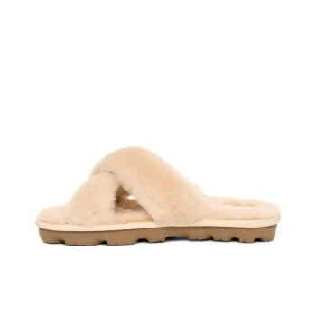 UGG Slip Resistant Abrasion Resistant Slide Slippers Women's Beige