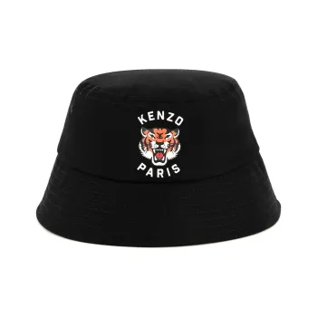 KENZO Logo Print Quilted Bucket Hat