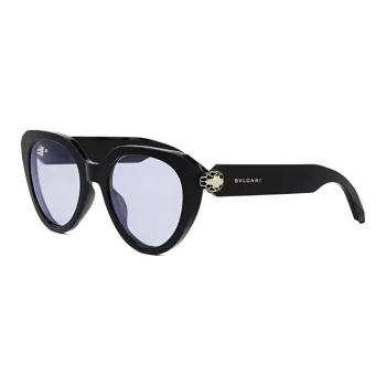 BVLGARI Round Sunglasses Unisex Black