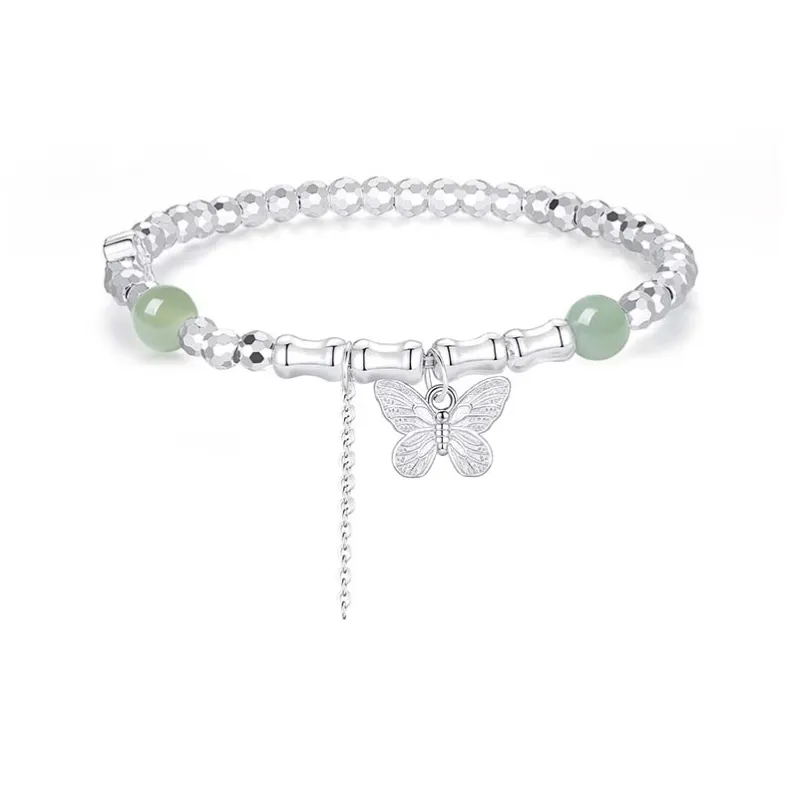 KADER 999 Fine Silver Bracelets Women's Silver, Good Luck Peaceful Girlfriend Women's-0