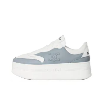 CELINE Block Triomphe Low Top Skateboard Shoes Women's Blue