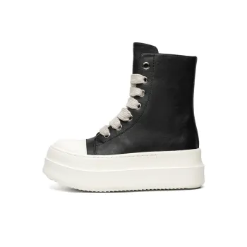 Chi Wolf High Top Skateboard Shoes Unisex Black