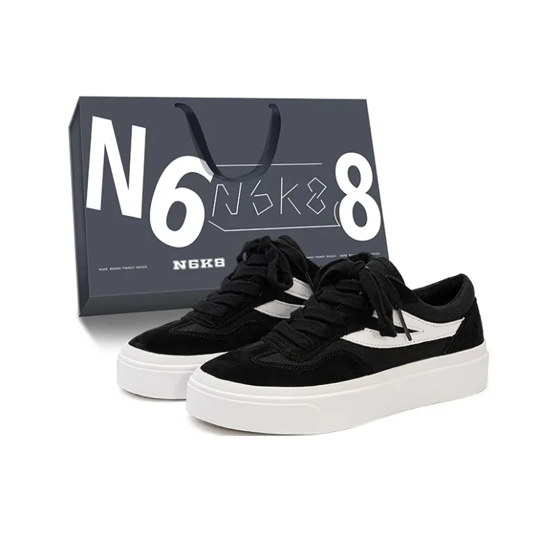 N6K8 Anti-Slip Wear-Resistant Low-Top Skateboard Shoes Women's-5