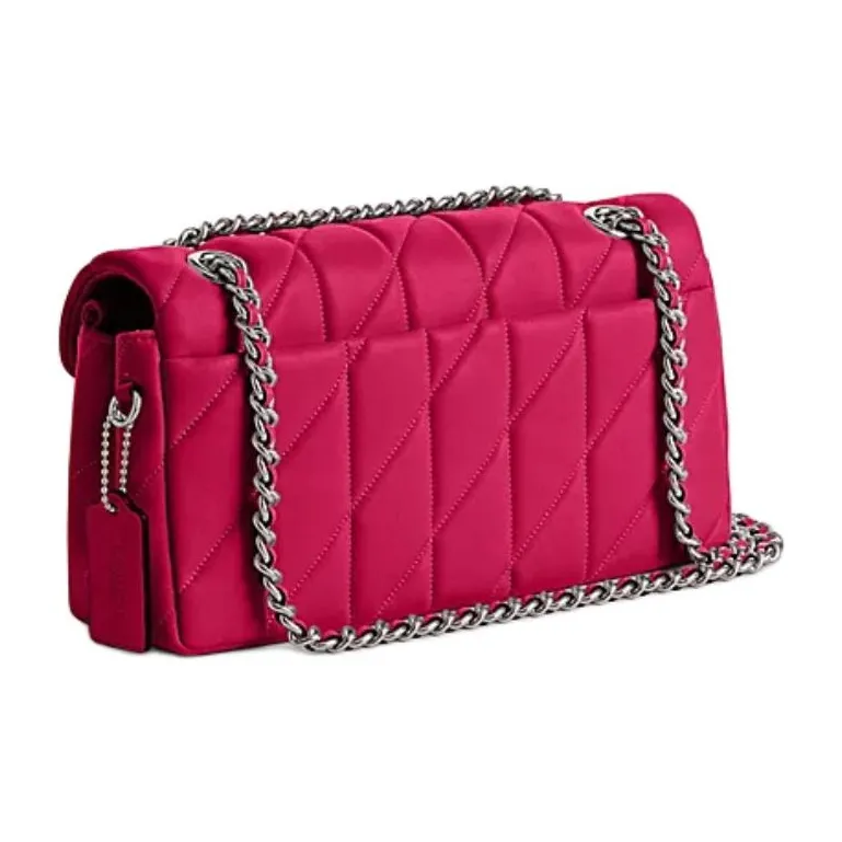 COACH Tabby Nappa Leather Crossbody Bag Shoulder Bag Medium Size Women's Rose Red-1
