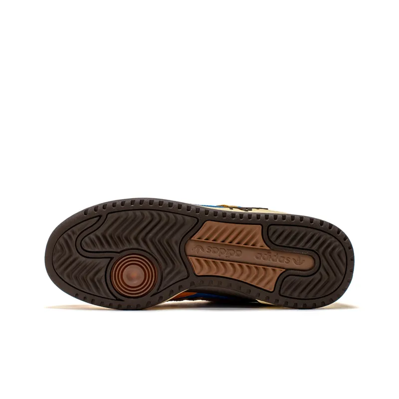 Adidas Originals FORUM Anti-Slip Wear-Resistant Low-Top Skateboard Shoes Unisex Brown Blue-10