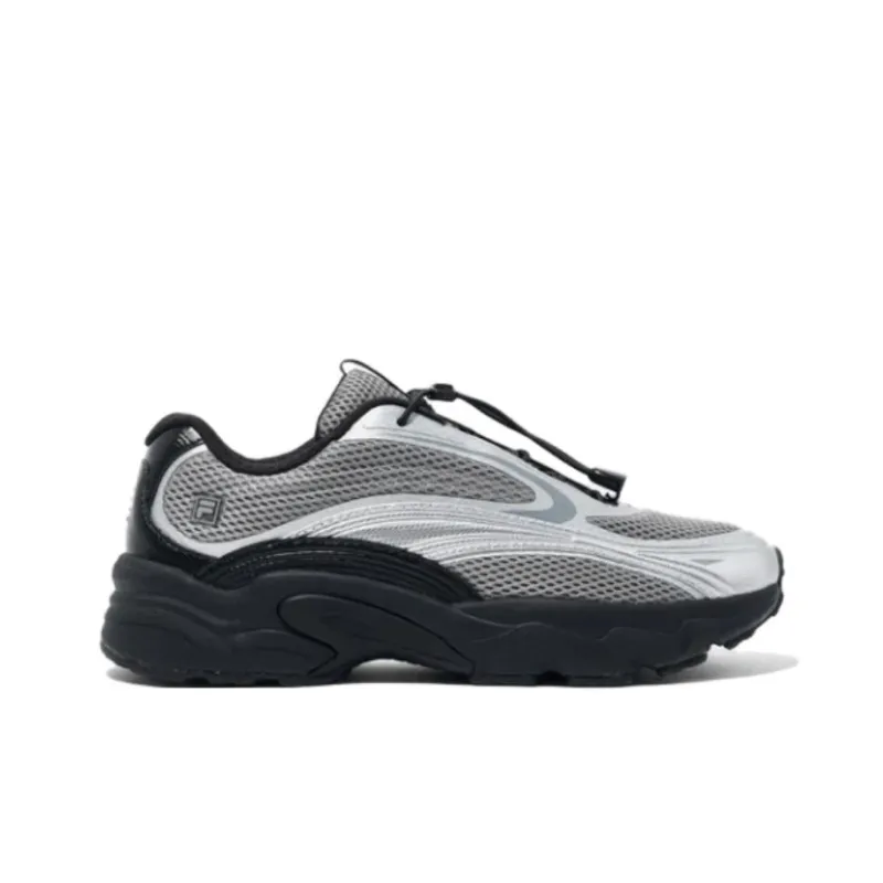 FILA PANTERA Anti Slip Wear Resistant Low Top Casual Shoes Unisex Black Silver-1
