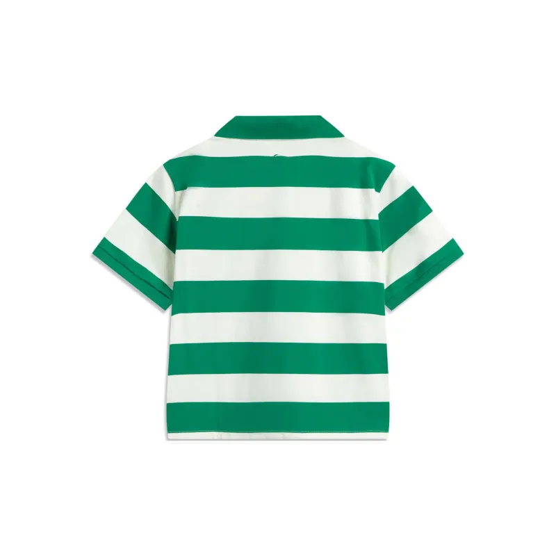LiNing Sports Life Collection Polo Shirt Women's Pepper Green/Ivory-1