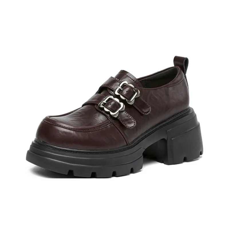 DAPHNE Loafers Women's Black, Beige, Burgundy-7