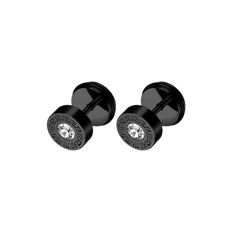 QIANFANGDAHUANGYE Zircon Stud Earrings Men's-4