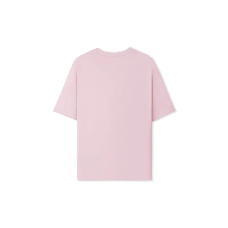 Skechers Sports Life Collection T Shirt Unisex Gray Pink-1