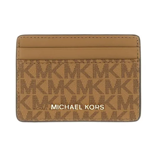 MICHAEL KORS PVC Card Holder Women's Brown