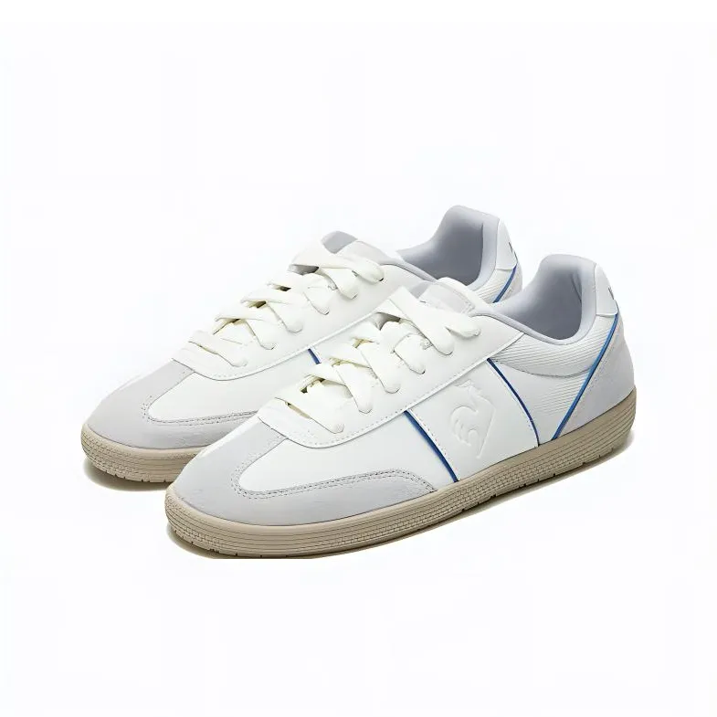 Le Coq Sportif Abrasion Resistant Low Top Casual Shoes Unisex White Gray-1