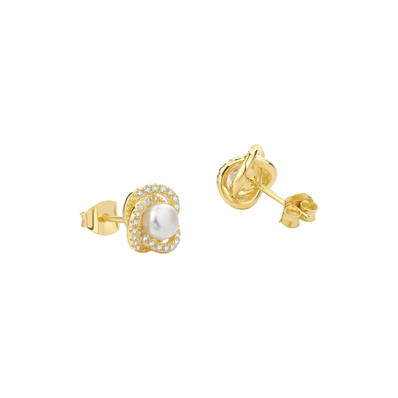 ZHOU LIU FU Freshwater Pearl Stud Earrings Women's-1