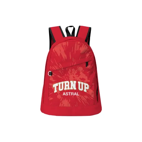 TURN UP Polyester Backpack Laptop Bag Regular Unisex Red