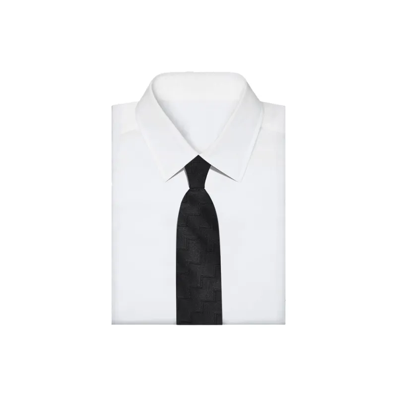 WILLIAM MILTON Silk Ties Men's Black Premium Design Mulberry Silk Accessories Gift Box Set-1