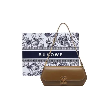 BUHOWE Polyurethane Shoulder Bag Women's Brown