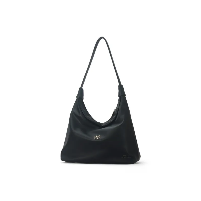 Gudair PU Soft Surface Shoulder Bag Regular Women's Ivory/Black-3