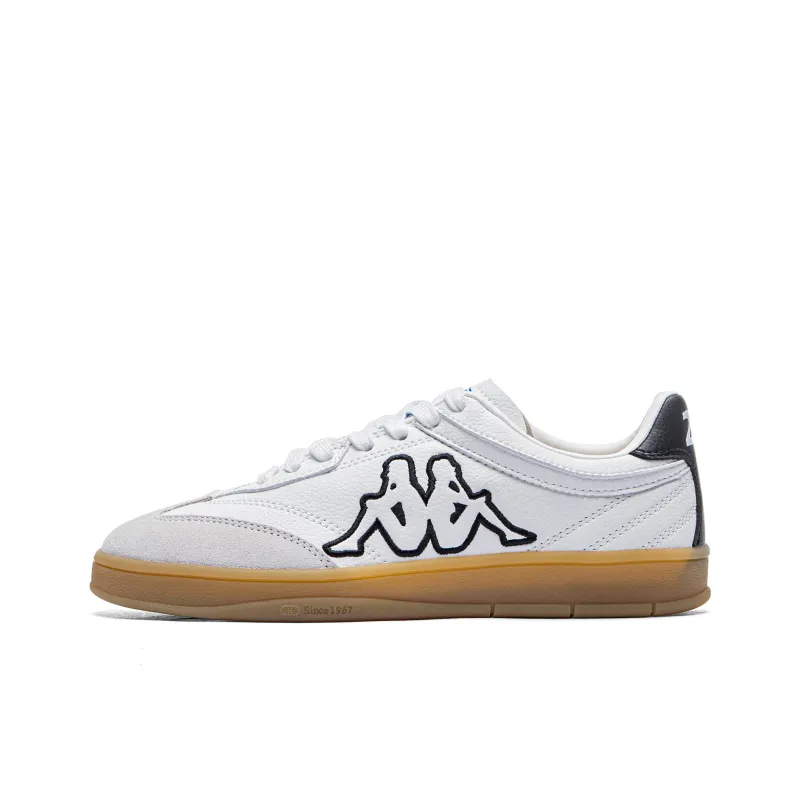 Kappa Tifo Anti Slip Wear Resistant Low Top Skateboard Shoes Unisex White Black-0