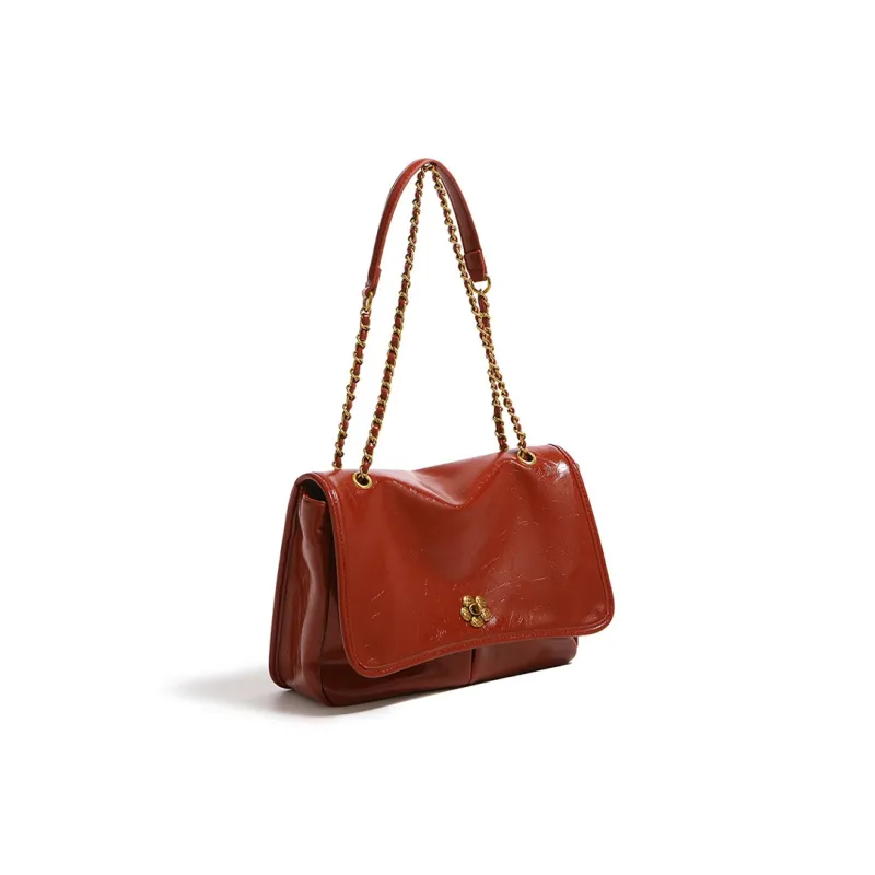 Vigno Synthetic Leather Crossbody Bag, Shoulder Bag Women's Red Black/Coffee-12