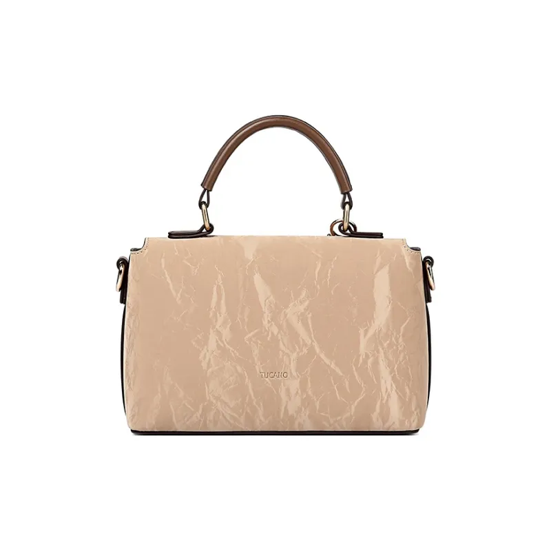 TUCANO PU Shoulder Bag, Crossbody Bag, Handbag Regular Women's Ecru/Black/Camel/Brown-13