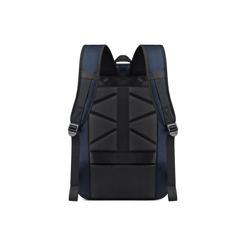 EDISON New Nylon Backpack Regular Unisex Black/Blue-9