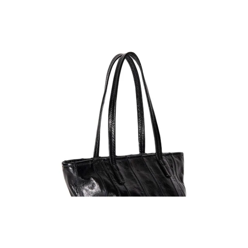 By Far Patchwork Creased Leather Shoulder Bag-4