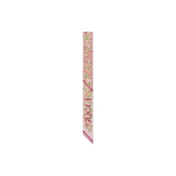 GUCCI Silk Scarves Women's Light Pink
