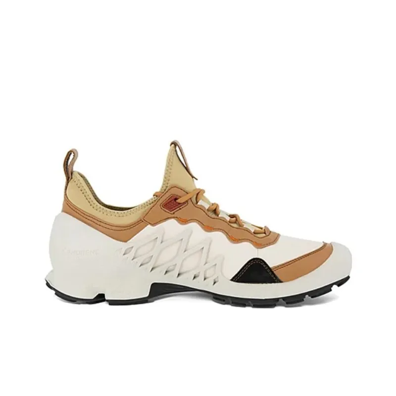 Ecco Great Step Exploration Series Abrasion Resistant Slip Resistant Low Top Casual Running Shoes Men's White Brown-1