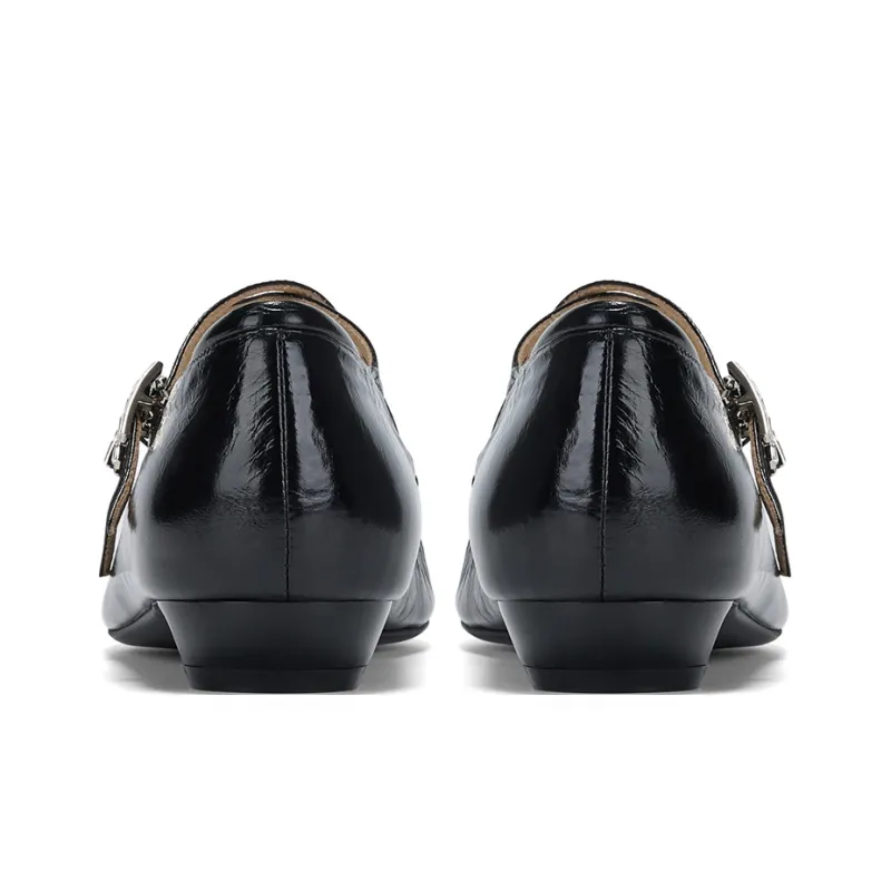 GG CC Elegance Pointed Toe Unlined Shoes 2cm Women's-3