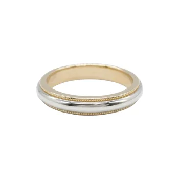TIFFANY & CO. 2010 18kt Rose Gold Together Milgrain Ring