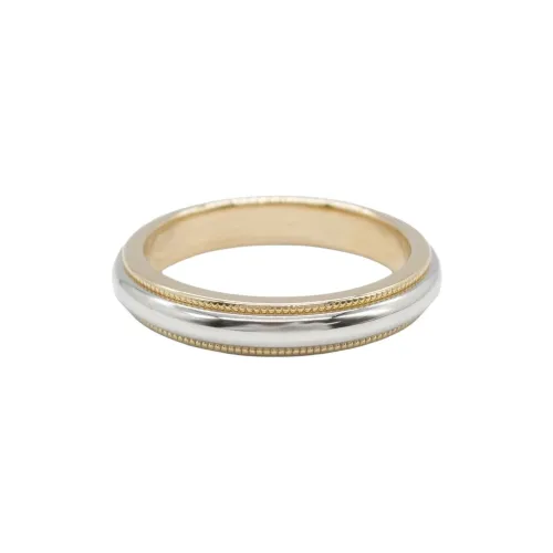 TIFFANY & CO. 2010 18kt Rose Gold Together Milgrain Ring