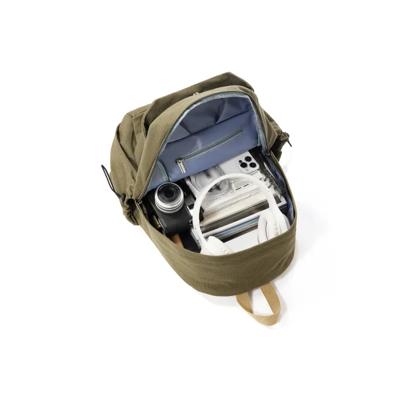 Pepsi Fabric Backpack Laptop Bag Backpack Unisex Green/Ecru-11