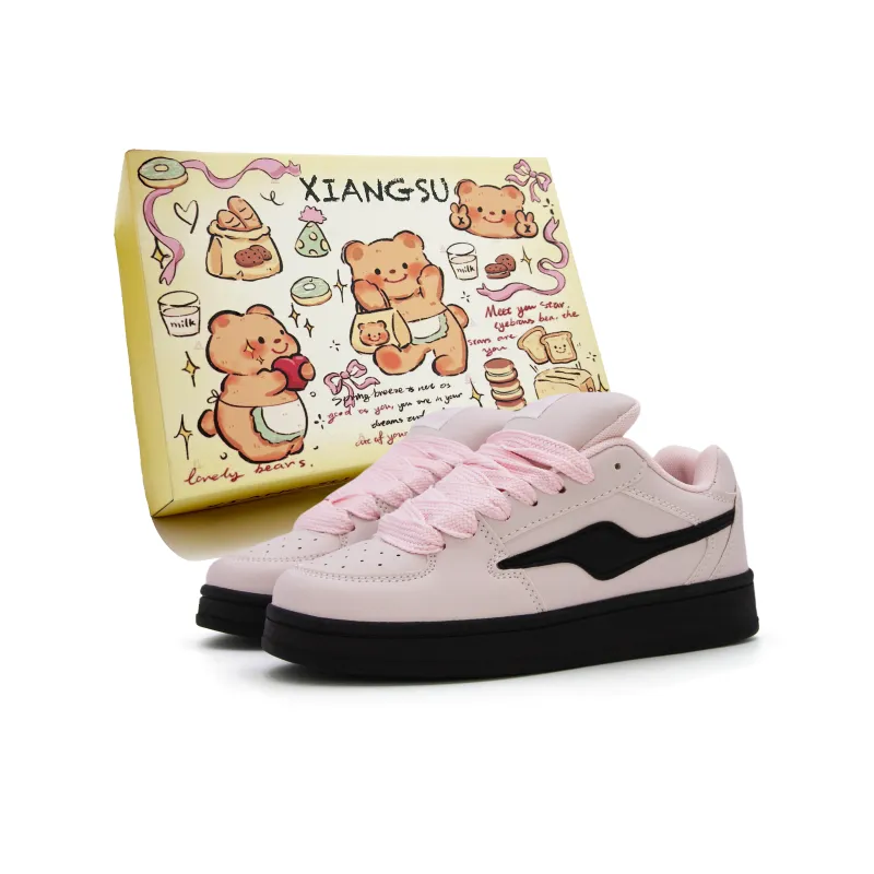 XIANGSU Fashion Trend Comfortable Commute Versatile Low-Top Skateboard Shoes Women's-15