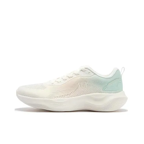 361° Wear-Resistant Low-Top Casual Running Shoes Women's White
