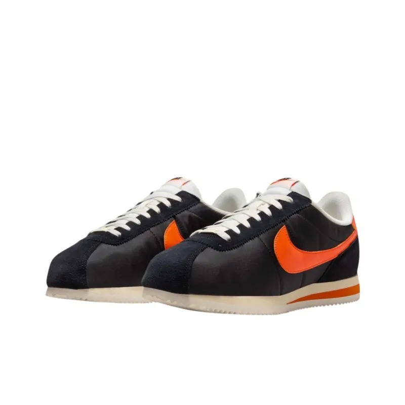 Nike Cortez Txt Black Sail Safety Orange-2