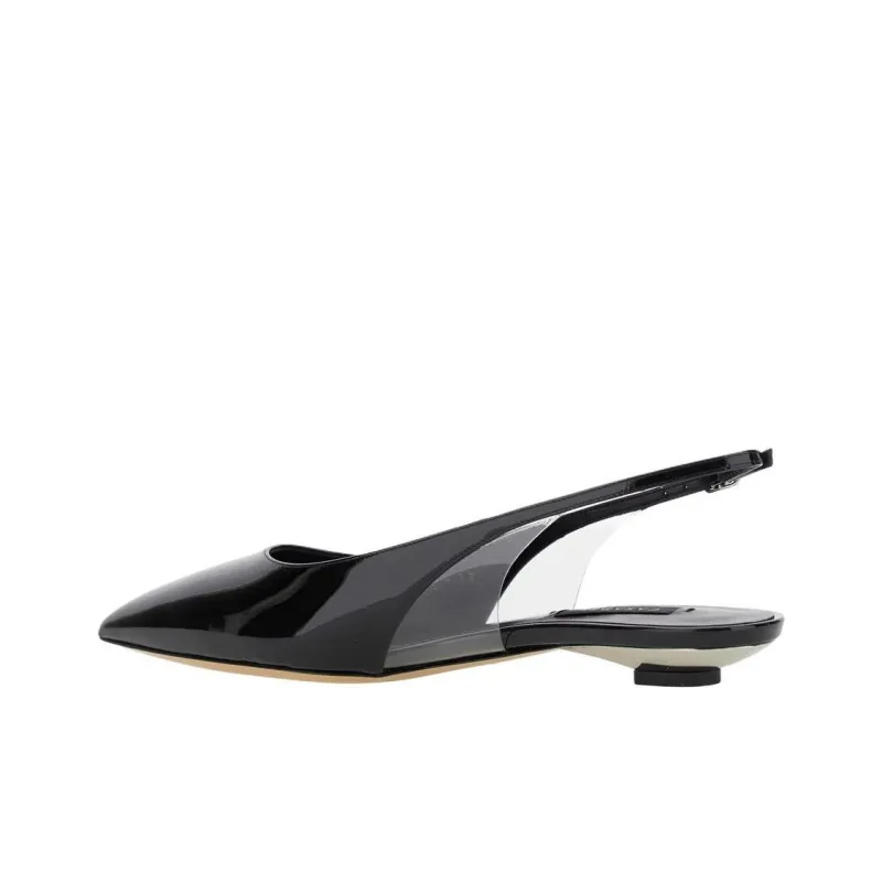 Casadei Slingback Ballet Flat Shoes Women's-3