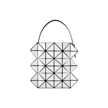 ISSEY MIYAKE Polyvinyl Chloride Resin Handbag Mini Women's White