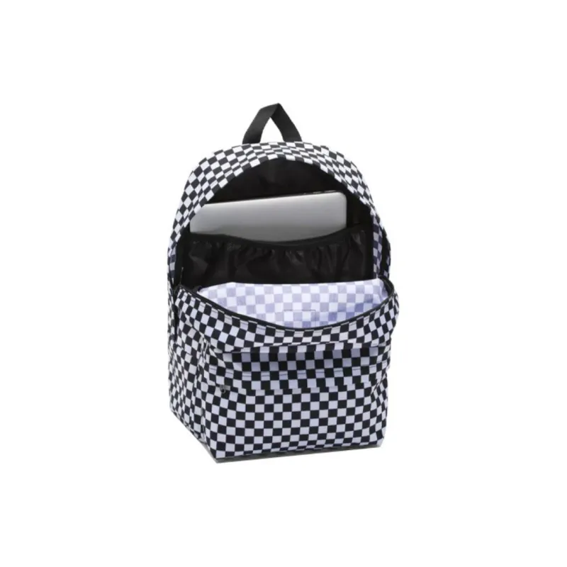 Vans Polyester Backpack Regular Unisex Black White-2
