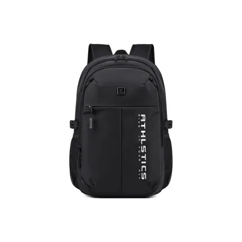 EDISON Repellent Oxford Cloth Multi Pocket Campus Backpack Regular Unisex Black/Red